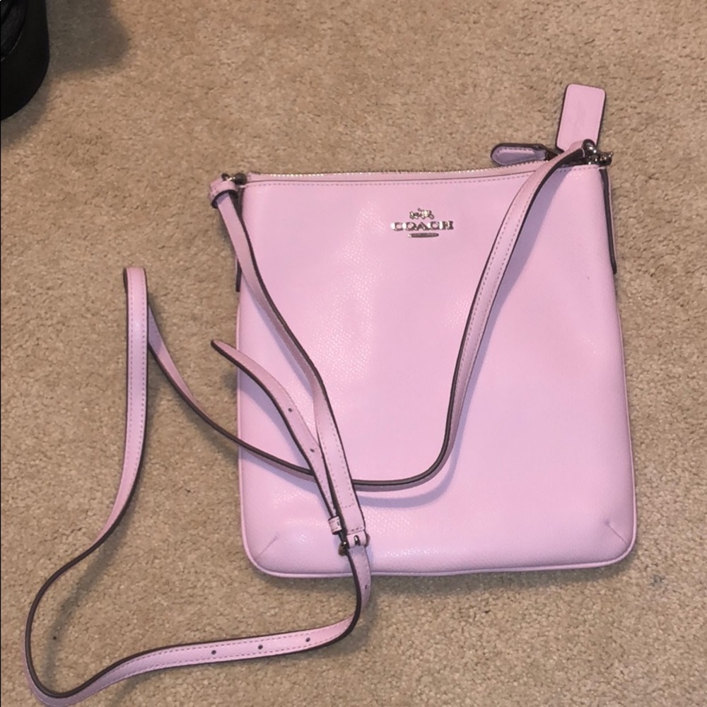 coach pastel pink crossbody